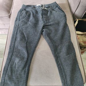 Taylor Stitch Men's Small Apres Lounge Pants in Charcoal Sashiko